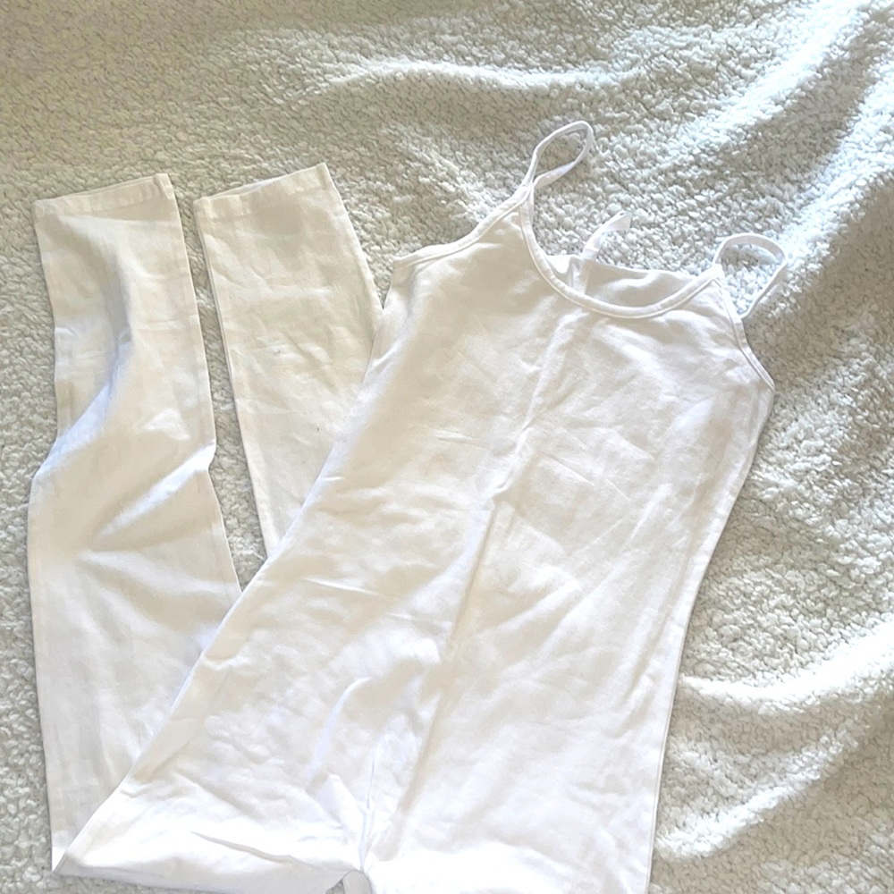 New, white jumpsuit